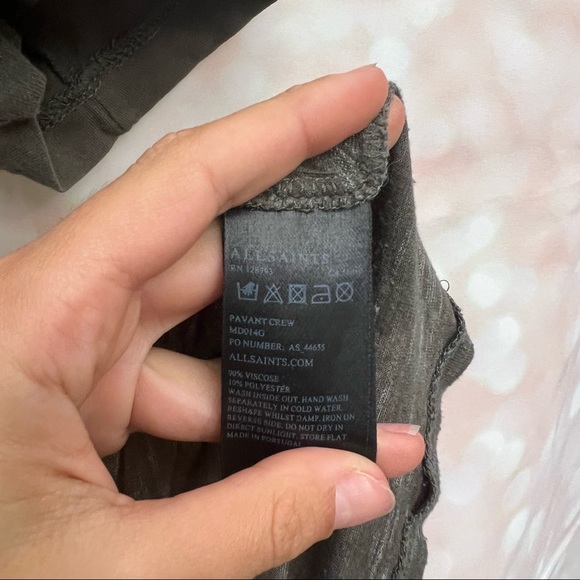 🦄SOLD🦄 AllSaints Pavant Crew Short Sleeve T-Shirt - Picture 5 of 9